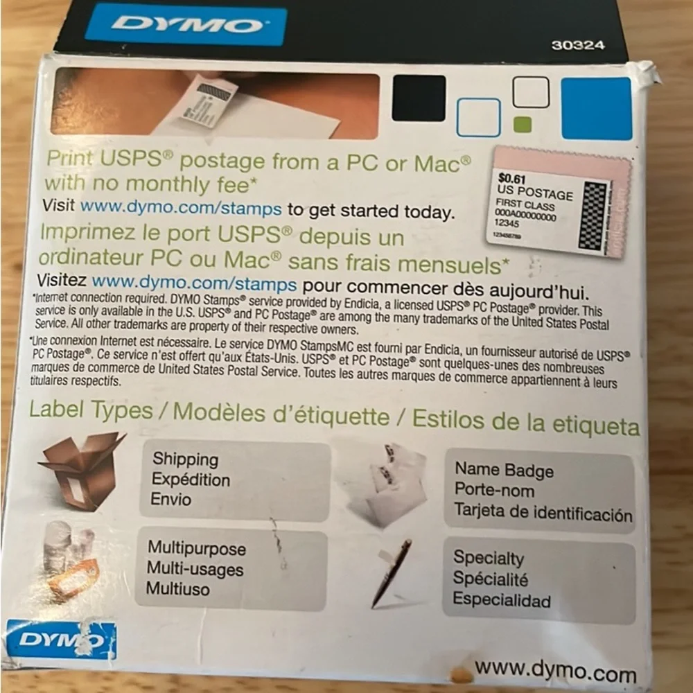 Dymo Large Multipurpose Labels 30324 New